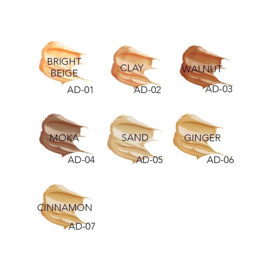 All Day Makeup Colour Chart