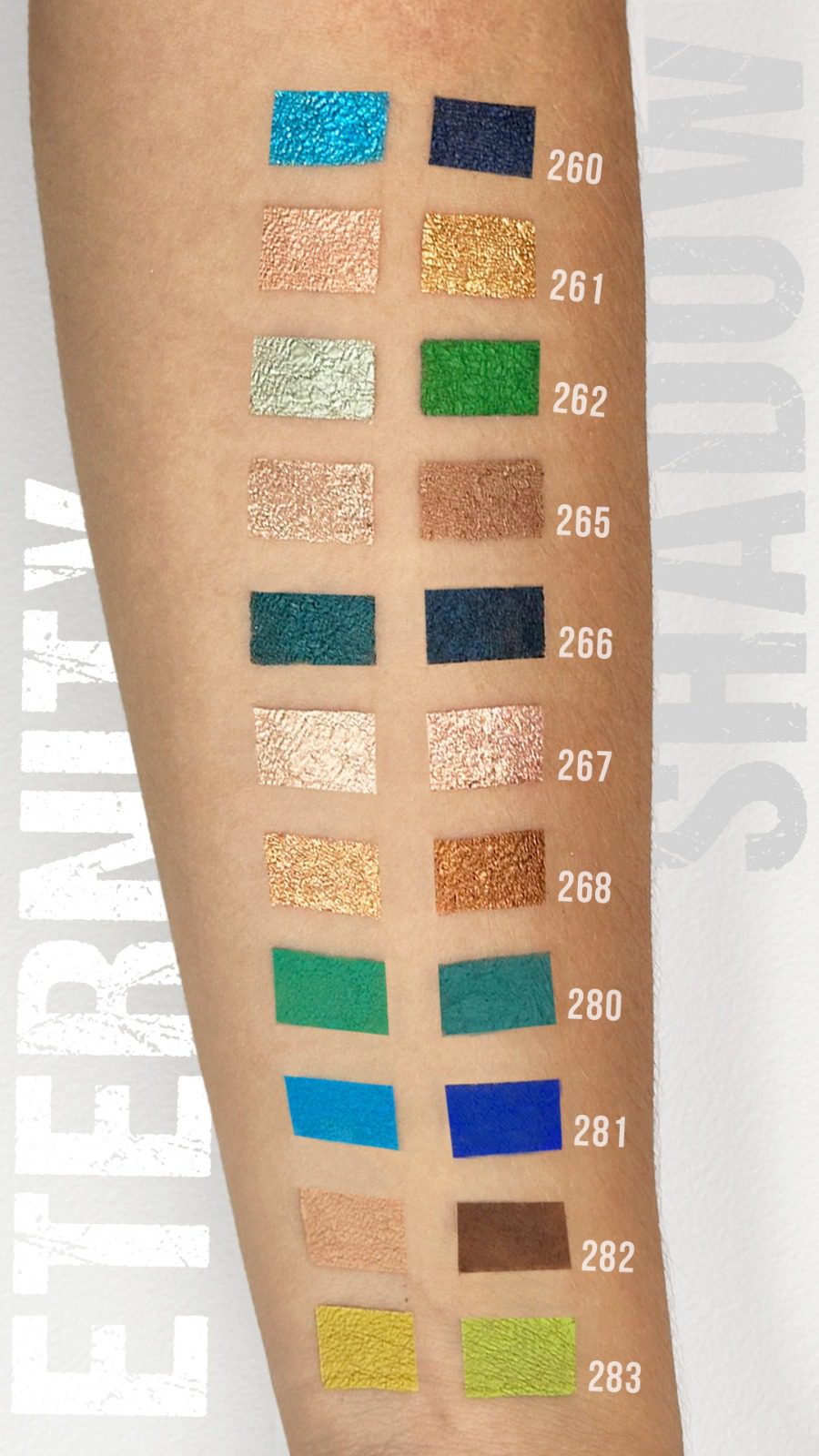 eternity-shadow-colour-swatch Eternity Shadow - Duo Pencil - Colour Swatches -Ten Image Professional