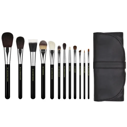Bdellium Tools - Professional 12-Piece Makeup Brush Set with Studio Roll-Up Pouch